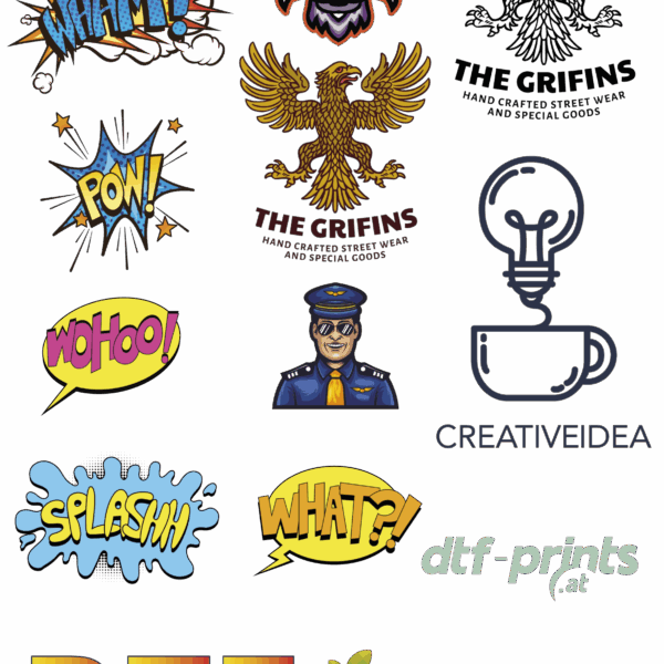 DTF Transferdruck Musterset A4